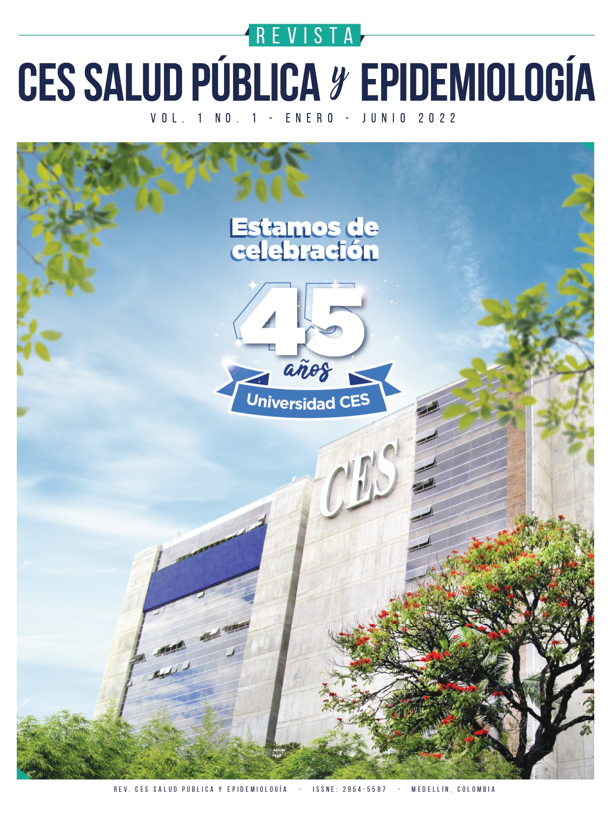 Portada Revista CES Salud Publica y Epidemiologia 1(1) 2022
