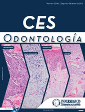 					Ver Vol. 31 Núm. 2 (2018): CES Odontología
				