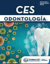 Portada Revista CES Odontologia volumen 33(2) de 2020