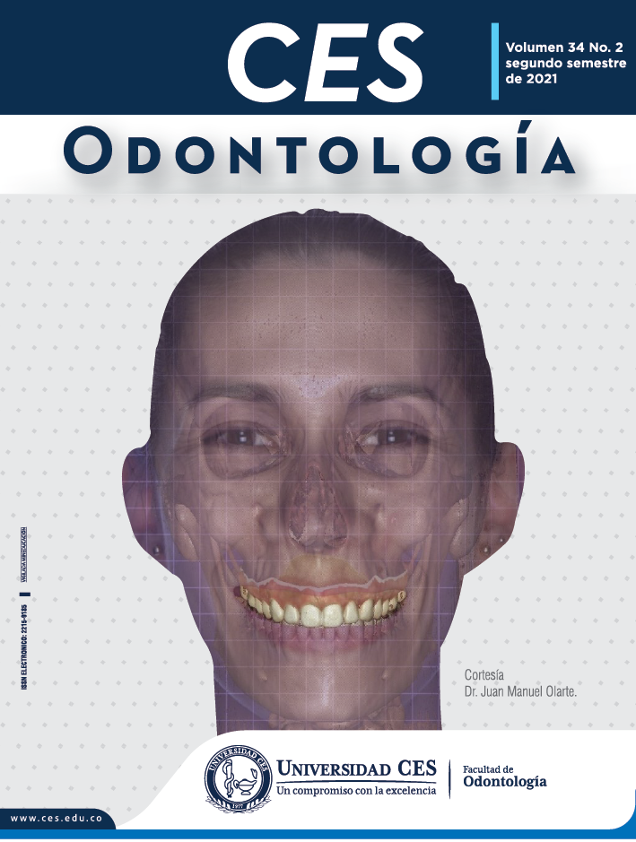					Ver Vol. 34 Núm. 2 (2021): CES Odontología
				