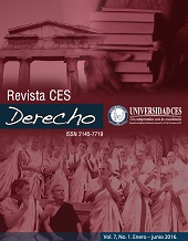					View Vol. 7 No. 1 (2016): CES Derecho
				