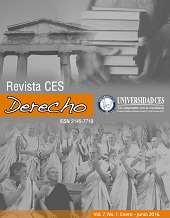 					Ver Vol. 7 Núm. 2 (2016): CES Derecho
				