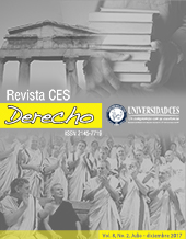 					Ver Vol. 8 Núm. 2 (2017): CES Derecho
				