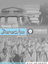 					View Vol. 9 No. 1 (2018): CES Derecho
				