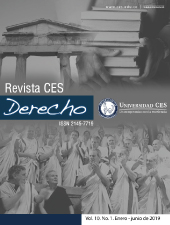 					Ver Vol. 10 Núm. 1 (2019): CES Derecho
				